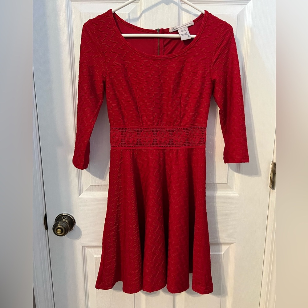 Ladies red dress sz S.